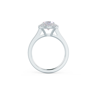 2.0CT Oval Cut Moissanite Halo Engagement Ring