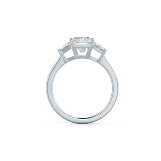 2.50CT Radiant Cut Moissanite Trapezoid Diamond Engagement Ring