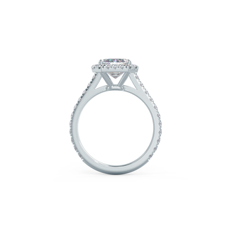 1.0 - 3.0 CT Emerald Cut Moissanite Halo Engagement Ring